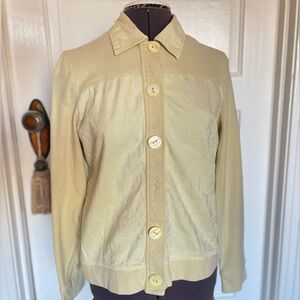 Cutie pastel yellow vintage vibe jacket! Super soft material, made in India.